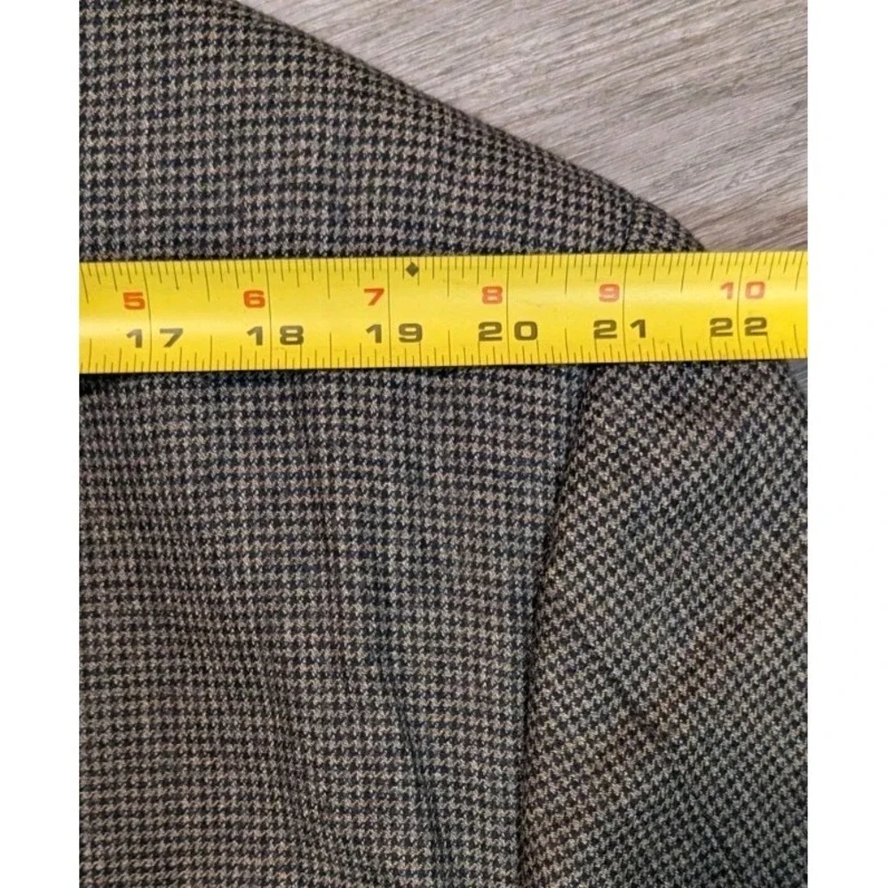 Vtg Evan Picone Wool 48 R Brown TWEED BLAZER SPORTS COAT USA Union Made Timeless